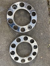 MERCEDES BENZ GENUINE CHROME 22.5" WHEEL TRIMS DOUGHNUTS 10 STUD ACTROS AXOR 