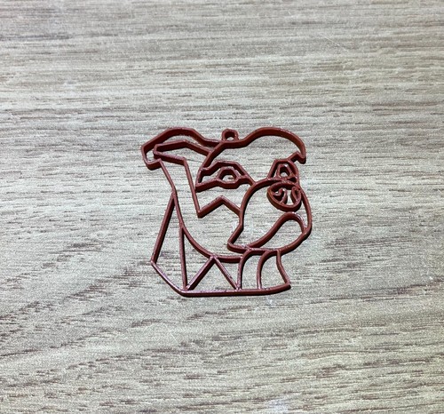 Printed staffordshire bull - 3d,