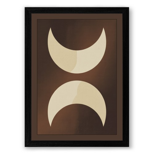Paired crescents minimalist - paired,