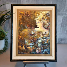 Vintage Foil Art Crystal of