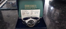 Seiko Men's  Grey Dial Kinetic   Arctura  Full Stainless Steel Wrist Band