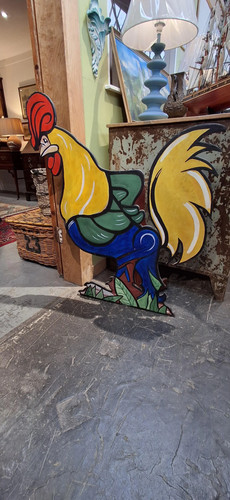 Vintage fairground cockerel - fairground,