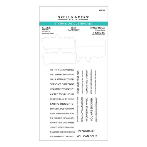 Snowflake wishes clear stamp - wishes, &