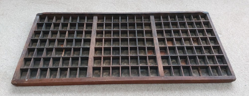 Vintage wooden printers - , tray