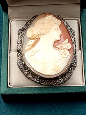 Old Sterling Silver Shell