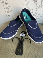 Ladies Canvas Slip On Memory