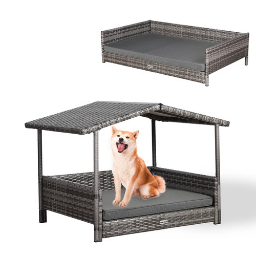 Rattan dog house - house, for