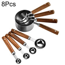 Wooden Handle Gold Stainless