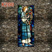 Self-adhesive Opaque Window Film Light Filter Church Stained Glass Sticker Decor