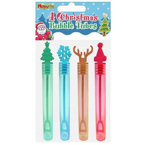 Christmas bubble tubes 11cm - christmas,