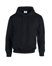 NEW ADULT UNISEX BLACK HOODIE XS-3XL TOP FLEECE JUMPER WORK WEAR PLAIN LOT BNW