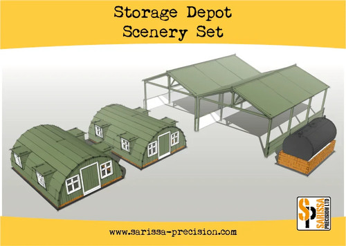 Storage depot scenery set - set,