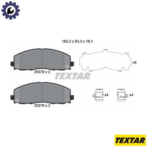 Brake pad set disc - brake,