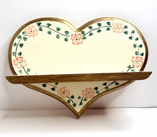 Vintage hand painted heart - painted,