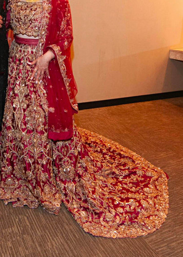 Handmade red embroidered - handmade,