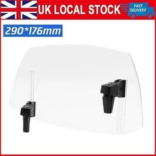 Motorcycle Motorbike Clip On Windshield Wind Screen Deflector Extension Spoiler