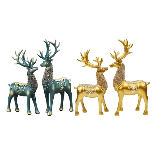 2pcs resin deer - deer, figurine