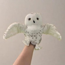 1pc Plush Story Puppet Owl Hand Puppet Plush Animals Toys Parent-child Game Doll