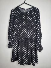 Zara Black Polka Dot Chiffon