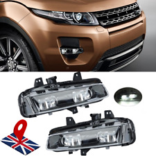 Pair LED Front Fog Light Lamp Black Fit For Range Rover Evoque L538 2011-2015 UK