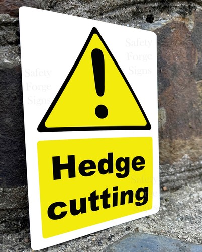 Caution hedge cutting metal - cutting,,