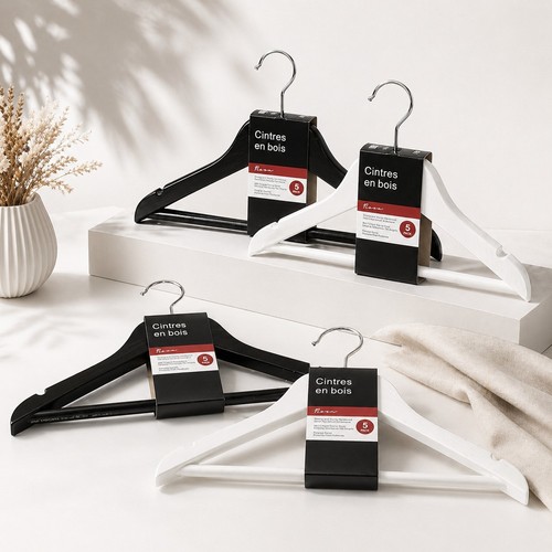 Wooden clothes hangers heavy - clothes,