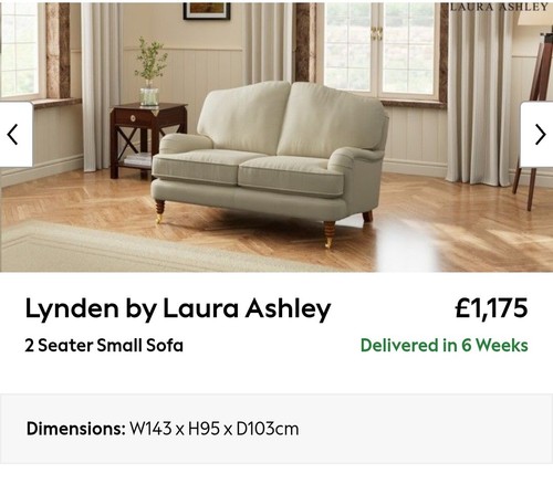 Laura ashley lynden seater - lynden,