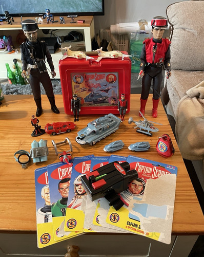 Captain scarlet 1993 toy lot - captain,