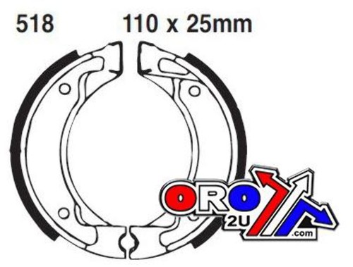 Ebc brake shoes s518 - brake,