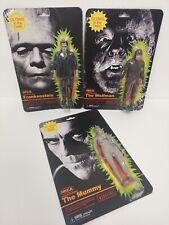 3 X  NEW SEALED NECA UNIVERSAL MONSTERS GLOW IN THE DARK 7" FIGURES