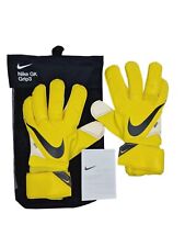 NEW Nike Gk Grip 3 Yellow Black Adult Goalkeeper Football Gloves Size 9