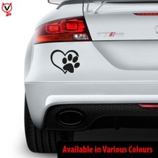 Love Heart Paw Print Dog Cat