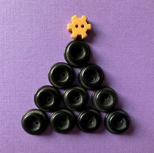 Vintage Bakelite Buttons; 10