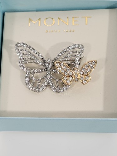 Monet signed silver gold - silver,