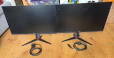 Pair of AOC 27G2SP/BK Full HD 27" IPS LCD Gaming Monitor including power cable
