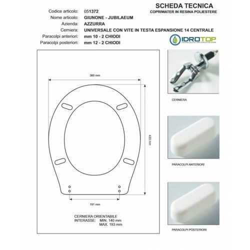 Toilet seat giunone jubilean - seat, giunone-jubilean