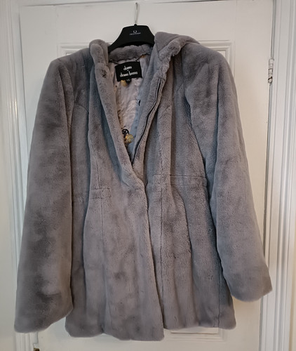 Dennis basso faux fur coat - dennis,