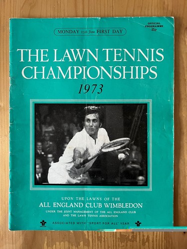 1973 wimbledon official - 1973,
