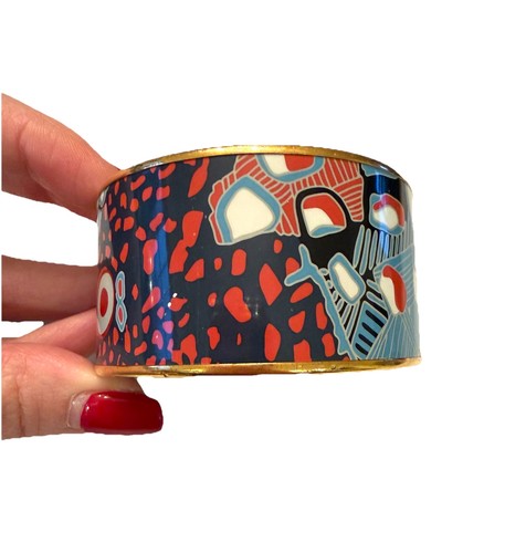 Hermes fish pattern blue red - pattern,