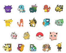 Pokemon Enamel Pin Badges Pikachu Raichu Jigglypuff Squirtle Collectible Gift