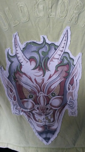 Vintage old glory hannya mask - vintage,