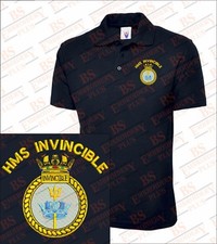 HMS INVINCIBLE Embroidered Polo Shirts