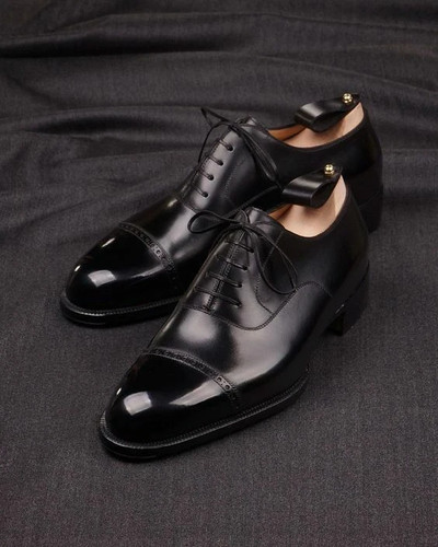 Mens handmade black - mens, leather