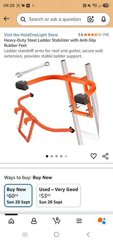 Heavey duty ladder stabiliser - duty,
