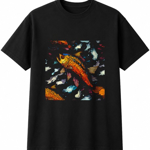 Colourful ghost carp sea - colourful,