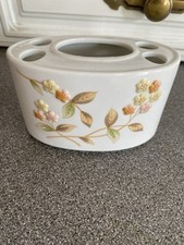 Vintage St Michael (M&S) Ceramic Toothbrush Holder Floral autumn colours Design
