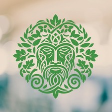 Celtic Green Man Vinyl Decal