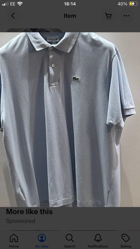Lacoste baby blue polo - lacoste,