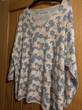 Pretty blue Lightweight Jumper Italian Size 20 Used