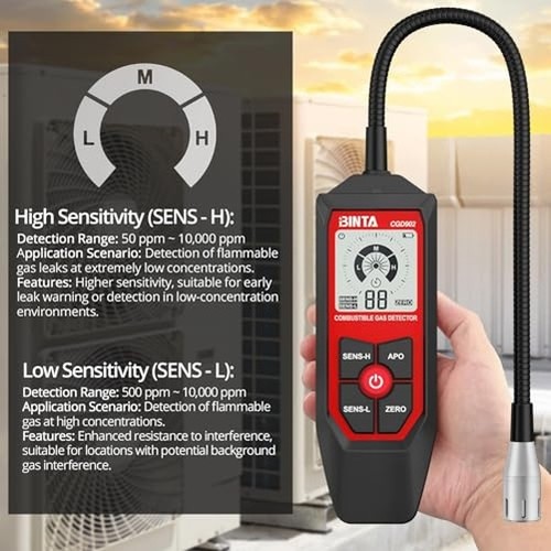 Natural gas detector portable - gas,